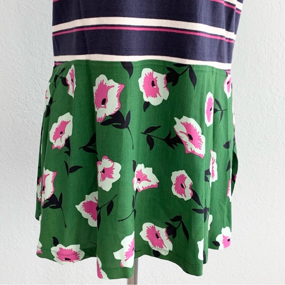 Anthropologie Sonja Striped Floral Tunic Top - Picture 6 of 14